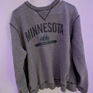 Grey Minnesota crew neck